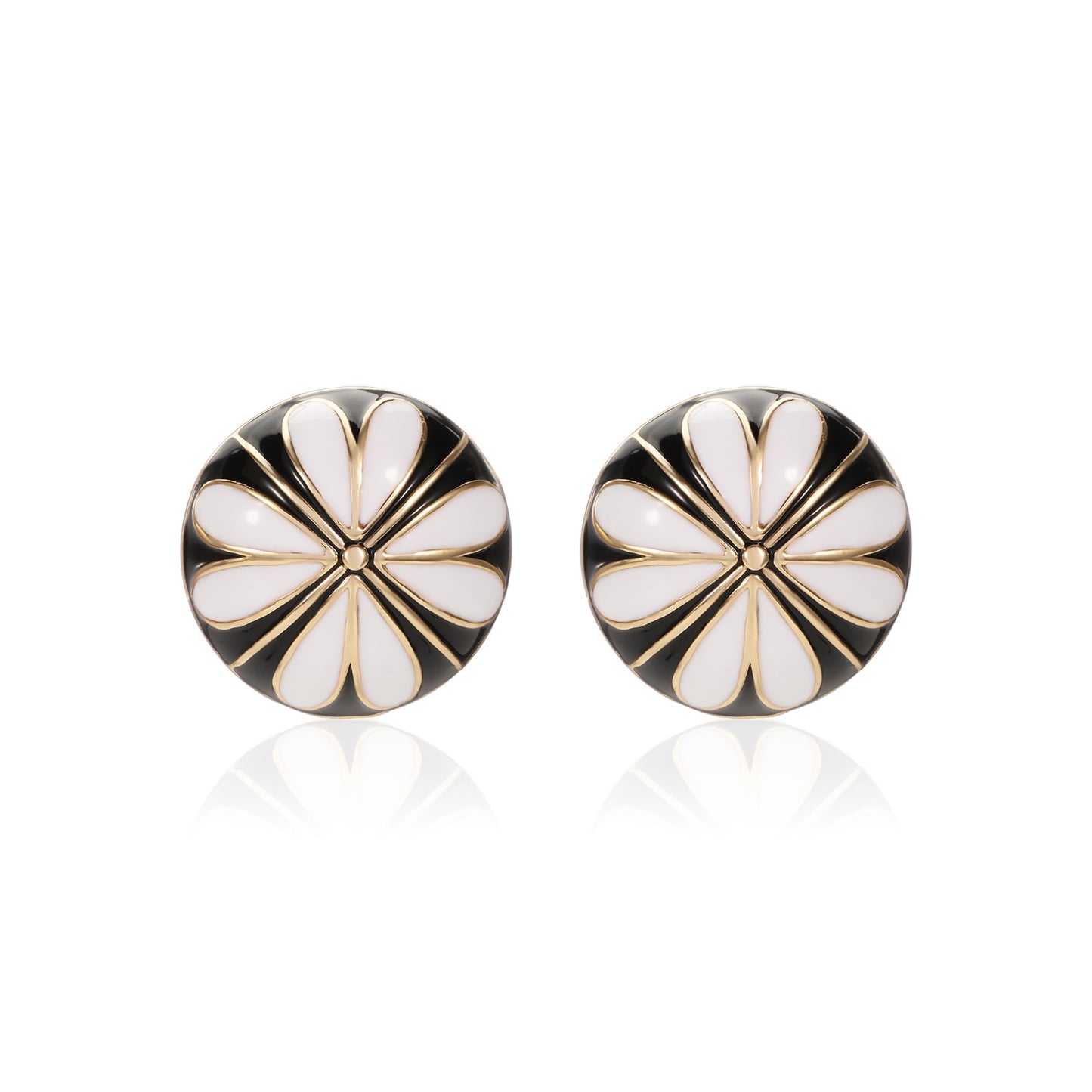 Spring Round Earrings 925 Sterling Silver