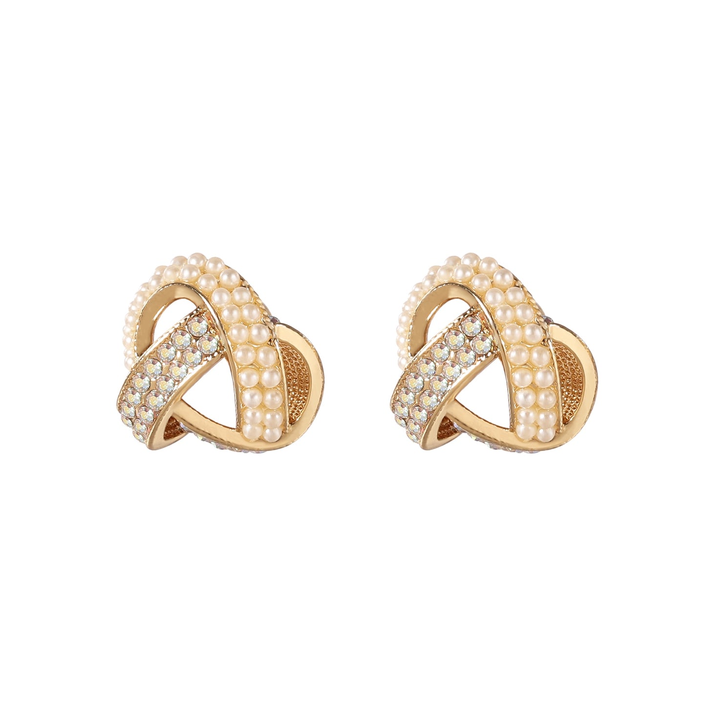 Pearl Stud Earrings Silver 925