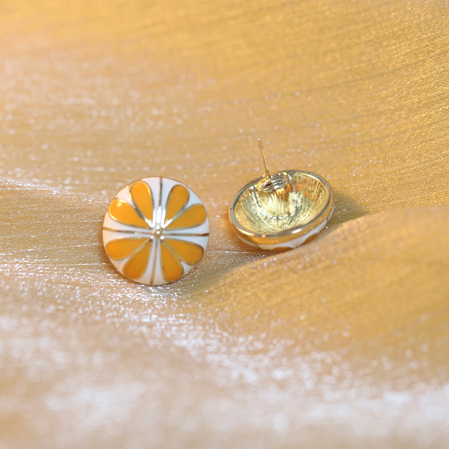 Spring Round Earrings 925 Sterling Silver