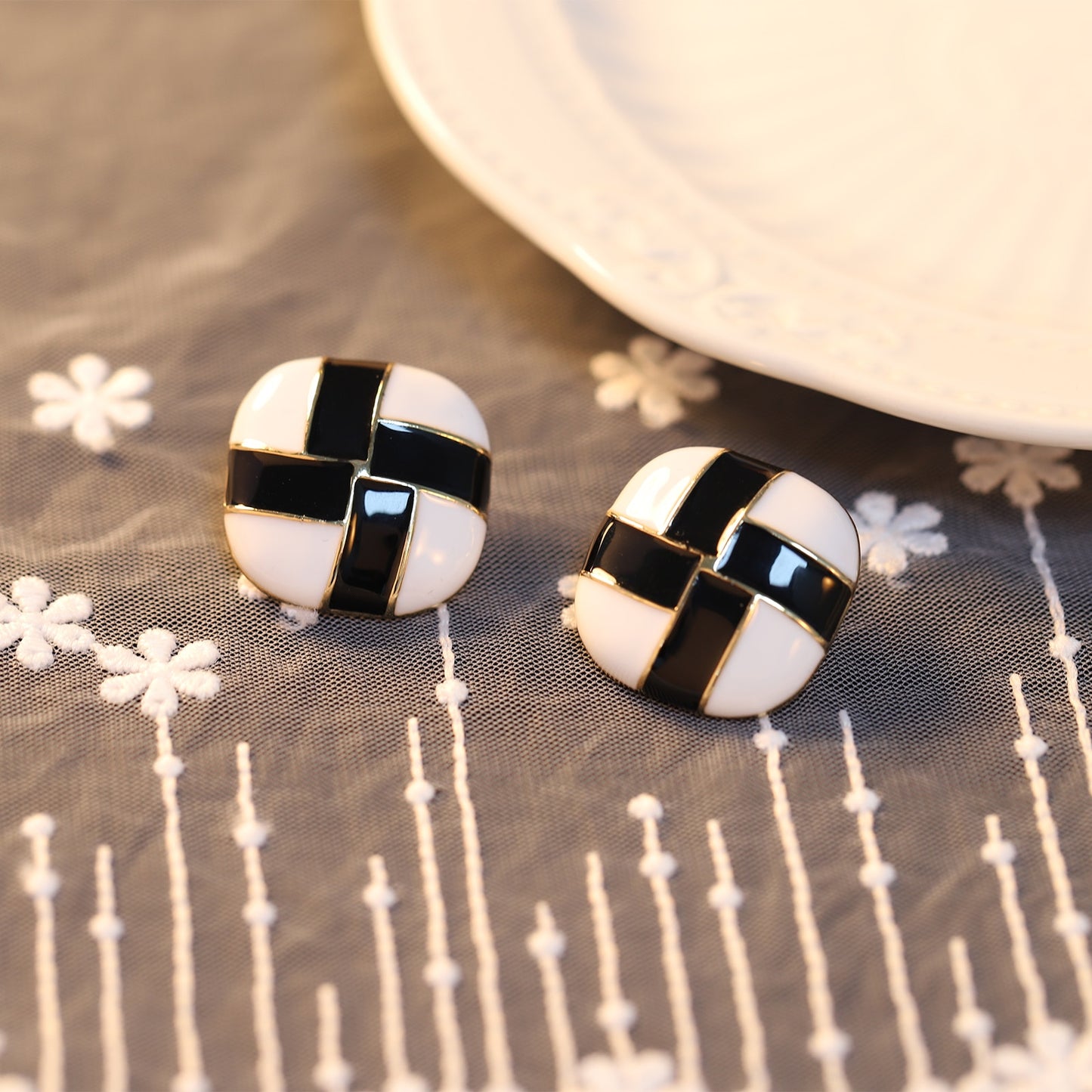 Vintage Earrings 925 Sterling Silver