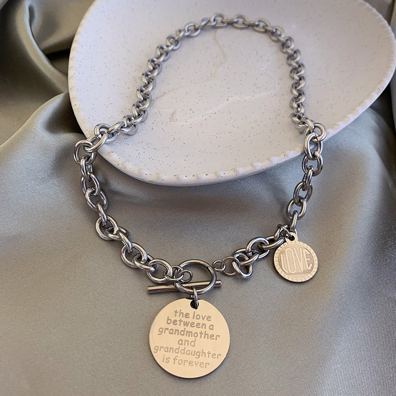 Hip-Pop Style Alphabet Necklace